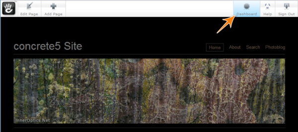 Concrete5 screenshot