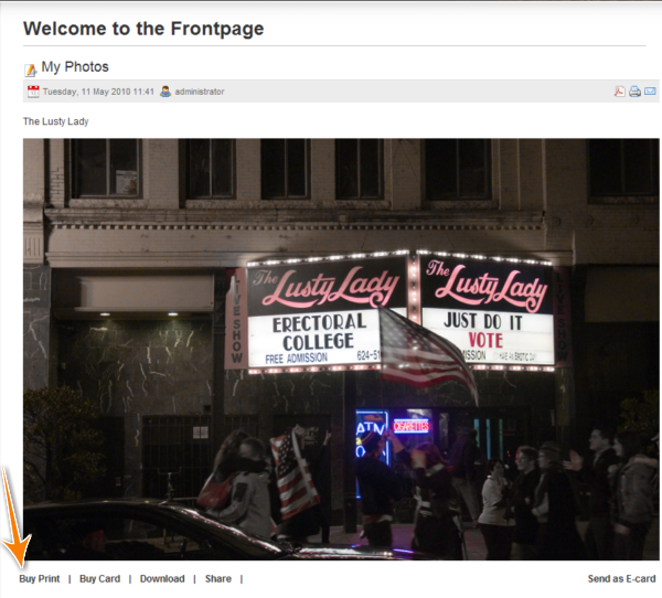 Joomla site screenshot